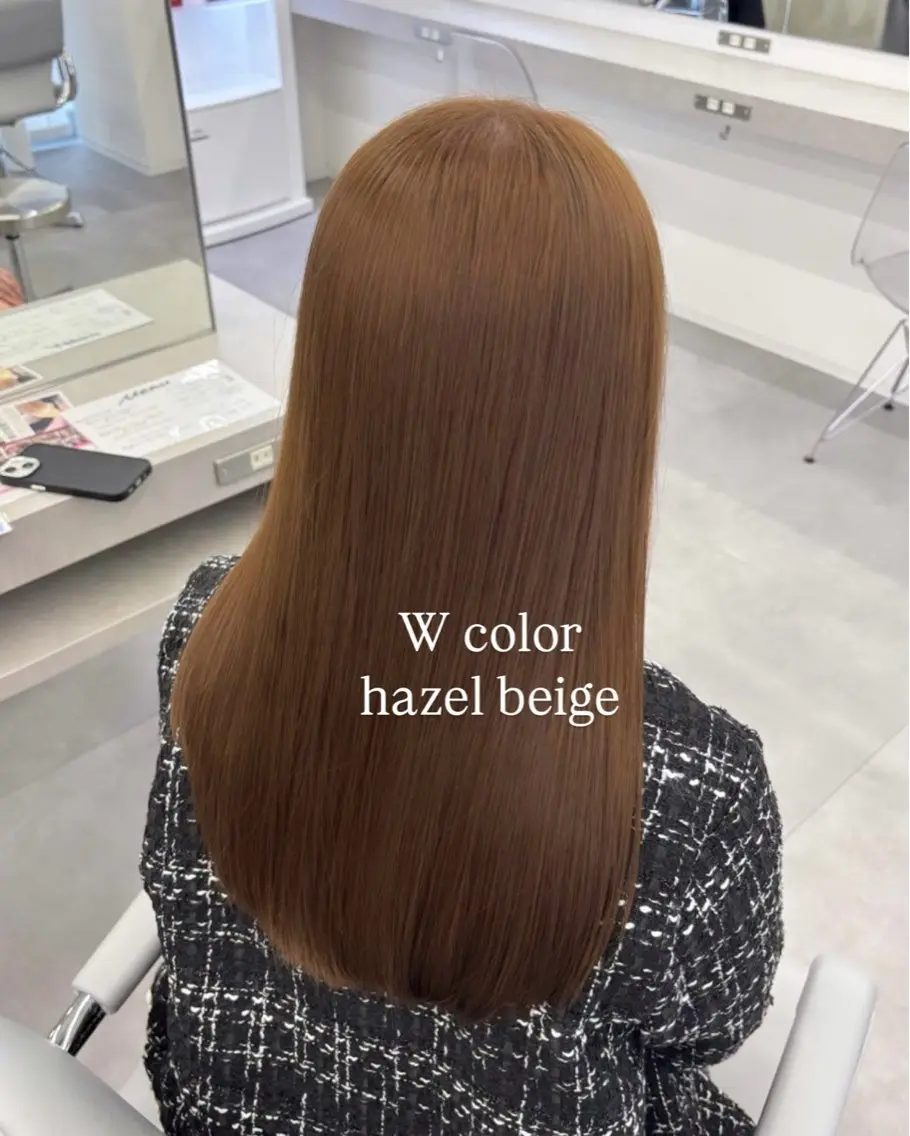 セミロング カラー ヘアカラー 🧸🎀ブリーチ ‪栄🎀🧸かのんのヘアスタイル