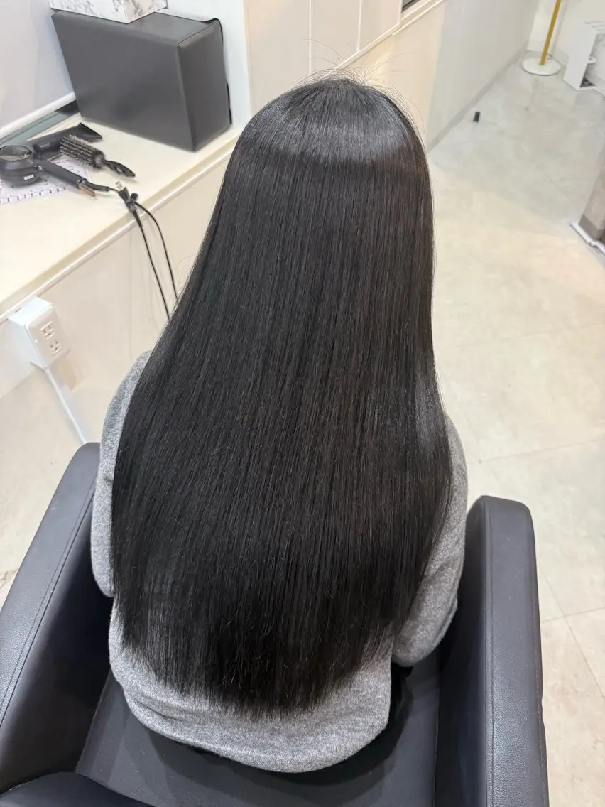 ロング カット ヘアカラー 縮毛矯正 トリートメント ヘッドスパ MAHO/透明感カラ ー/髪質改善🍒のヘアスタイル