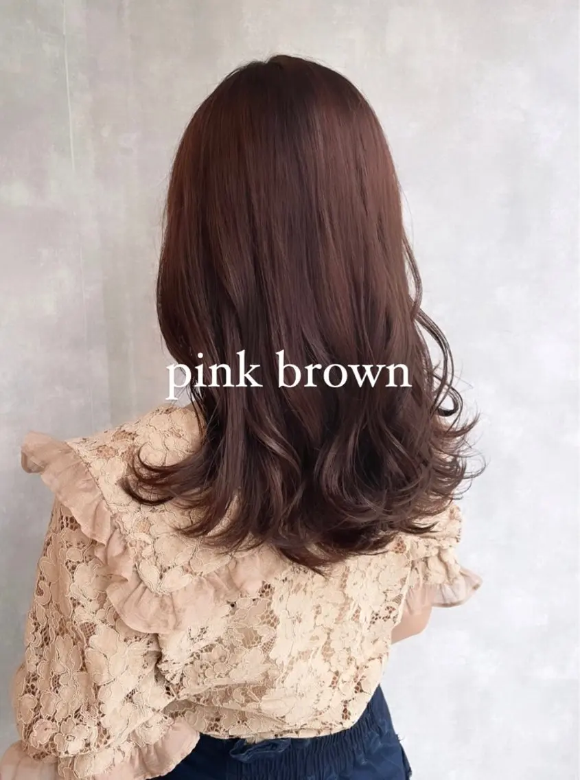 セミロング カラー 【完全個室】髪質改善 暖色カラー/山崎唯奈のヘアスタイル