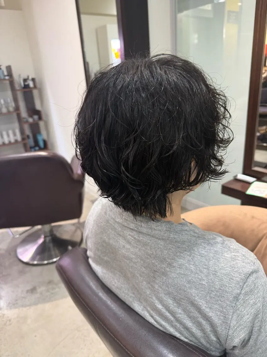 ショート パーマ カ ズ サ ✴︎のヘアスタイル