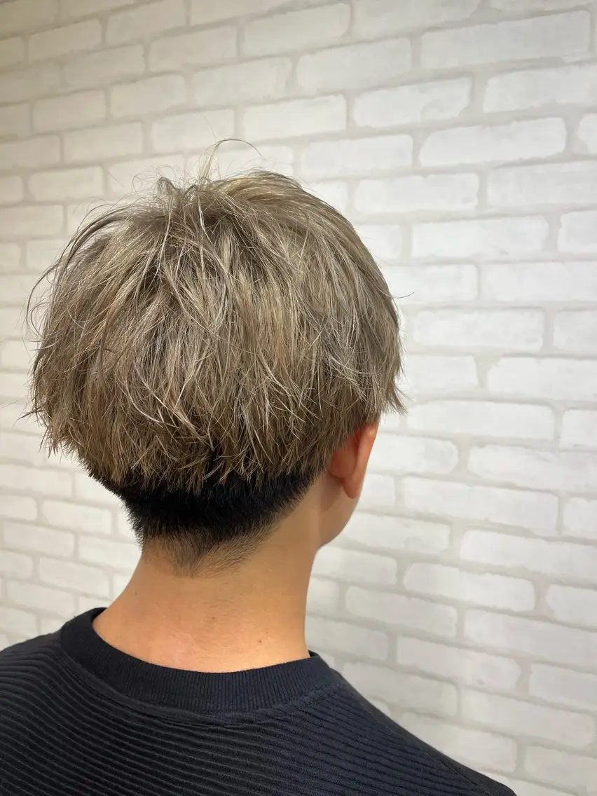 ショート カラー 💥men's特化 黒川怜慈のヘアスタイル