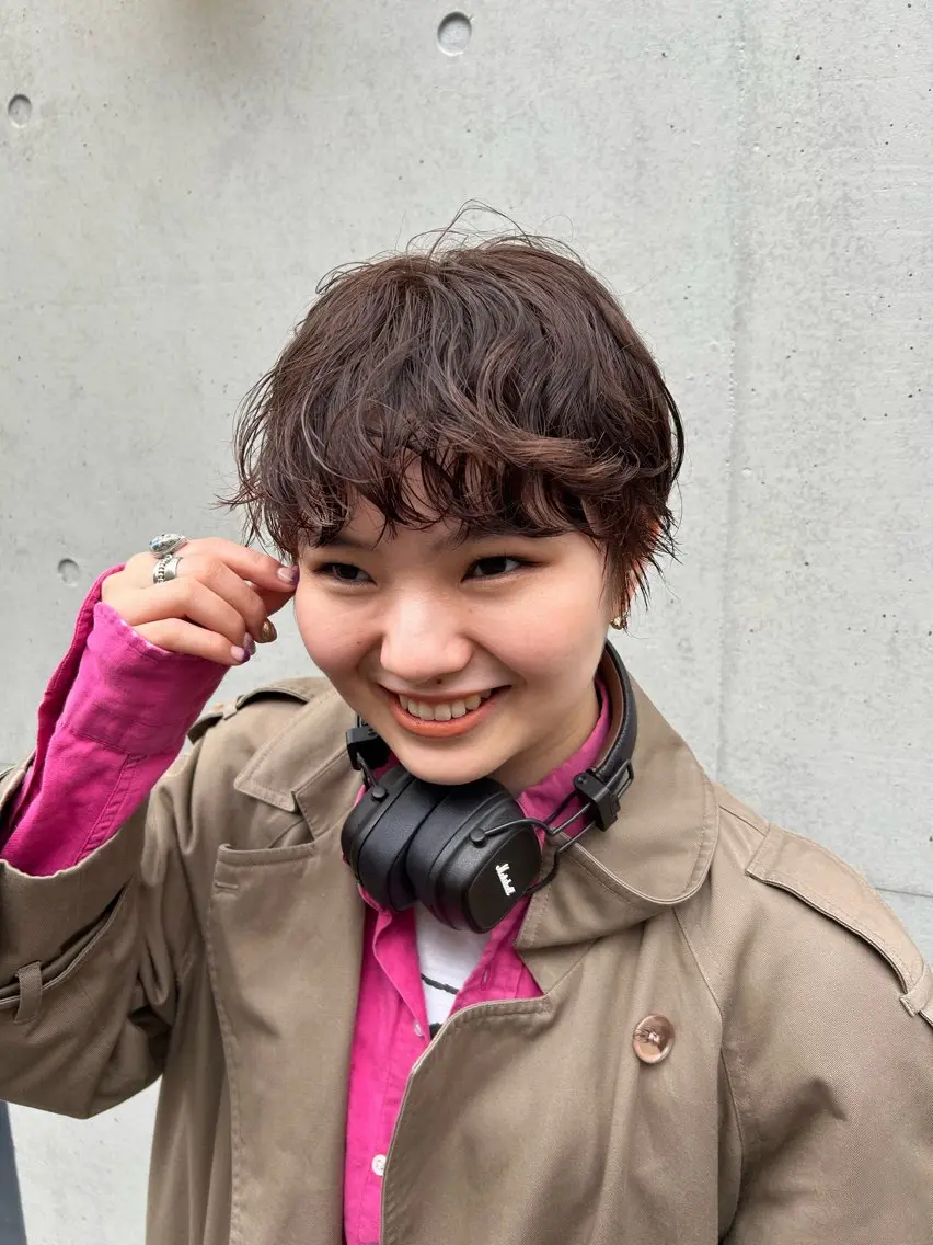 ショート レイヤー✨パーマ 🌙 nanacoのヘアスタイル