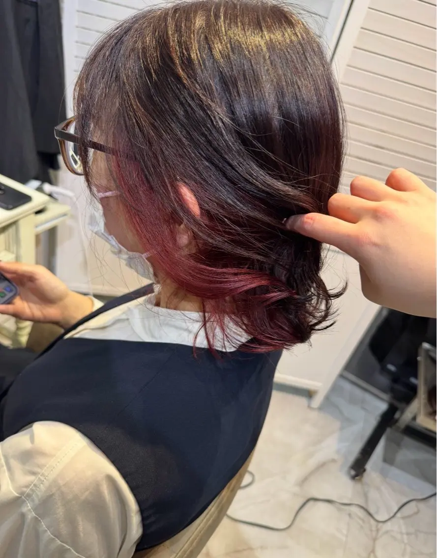 ミディアム カラー インナーカラー 9日◎髪質改善 misatoのヘアスタイル