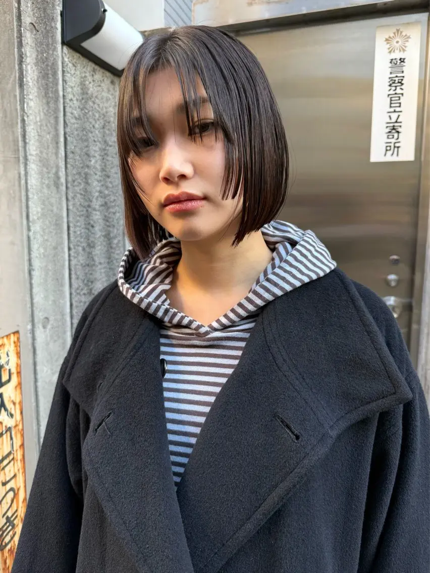ミディアム モードレイヤー/ボブ Rikuのヘアスタイル