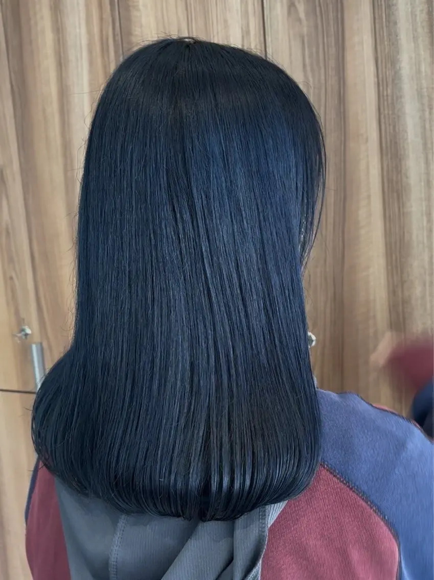 カラー ブリーチ ブリーチなしカラー 🫒🫒ブリーチなし 艶カラー🫒ヤマシロのヘアスタイル