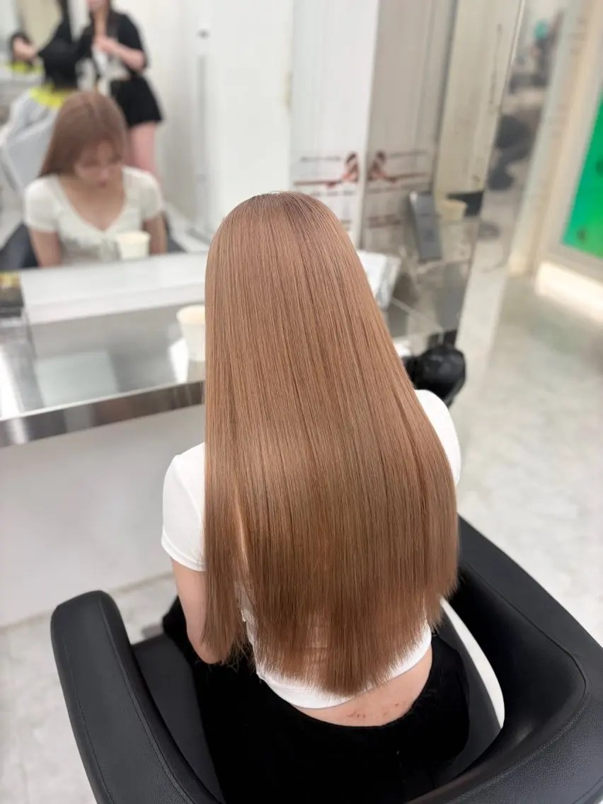 カラー ヘアカラー トリートメント ヘアセット 透明感うる艶カラー 🤍MANAMIのヘアスタイル