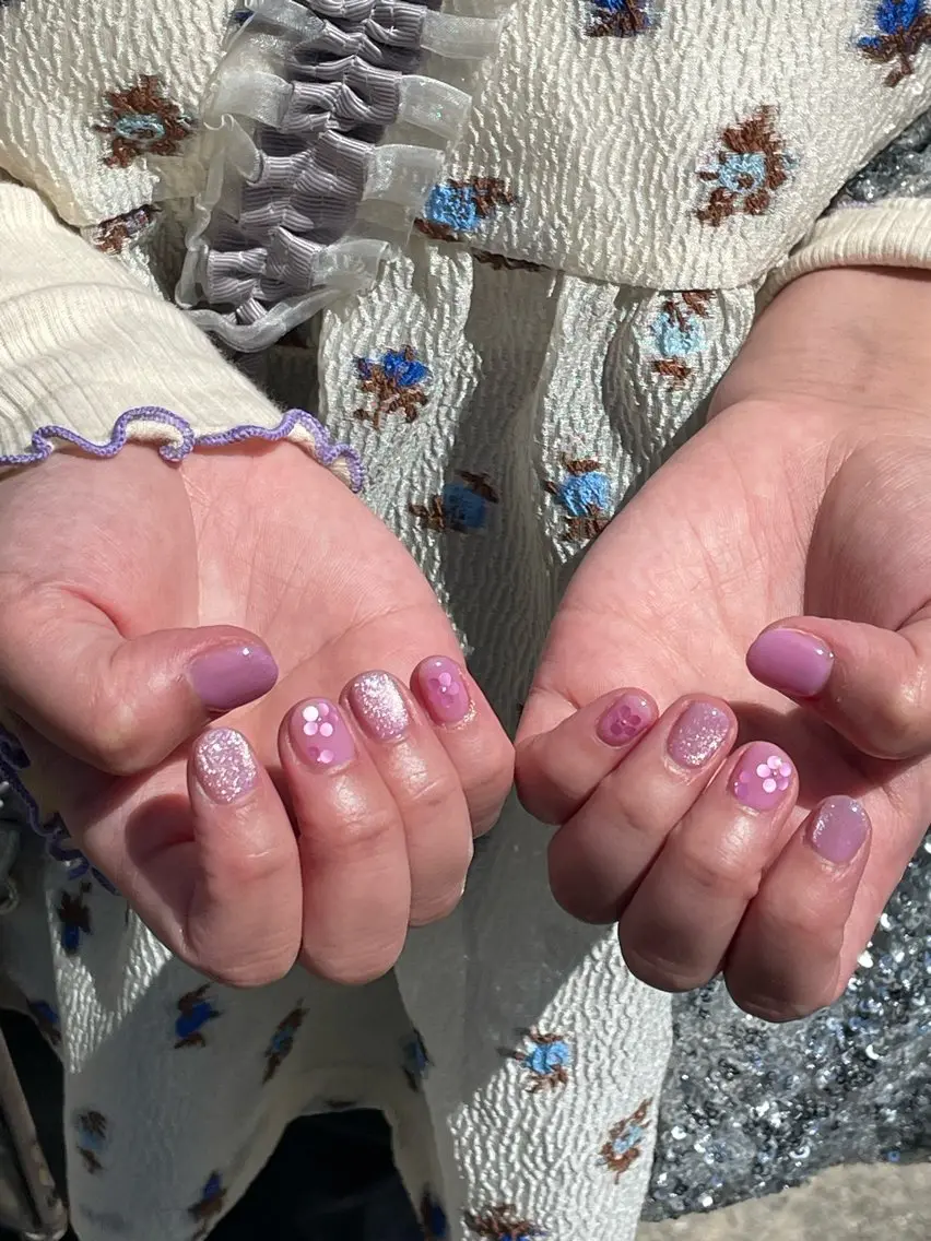 ネイル ピンク パープル WATANABE MAYUMIのネイルデザイン