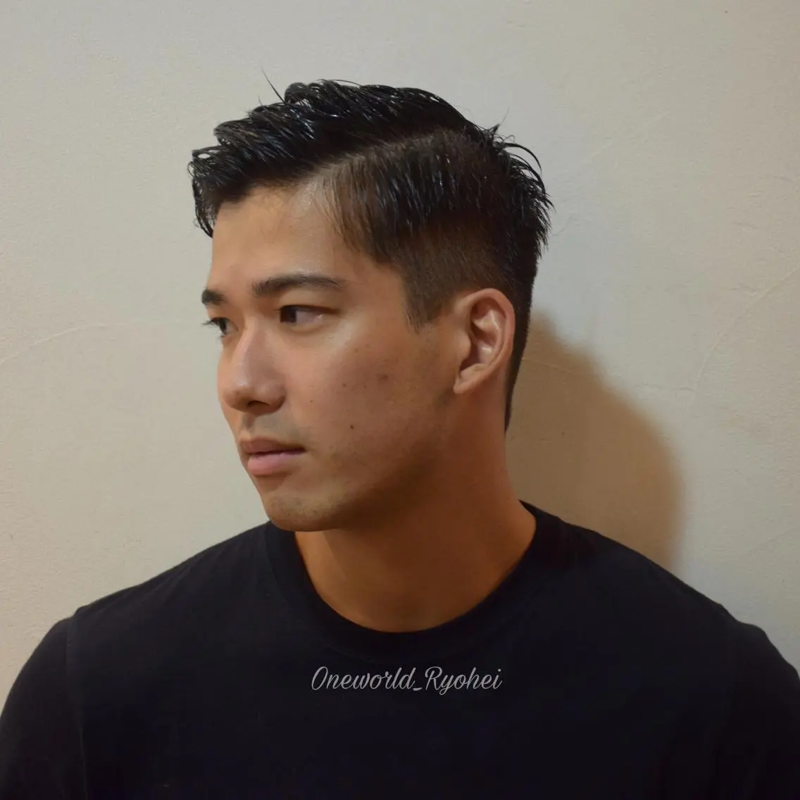 ショート メンズ カット 福井 稜平のヘアスタイル