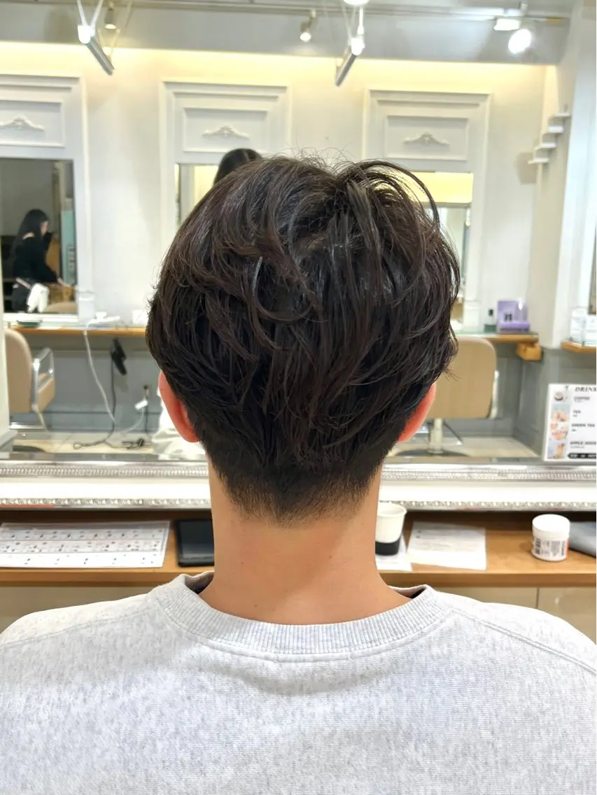 パーマ メンズ フェザーパーマ メンズパーマ 横浜/カットモデル 佐藤桃香 🦥のヘアスタイル