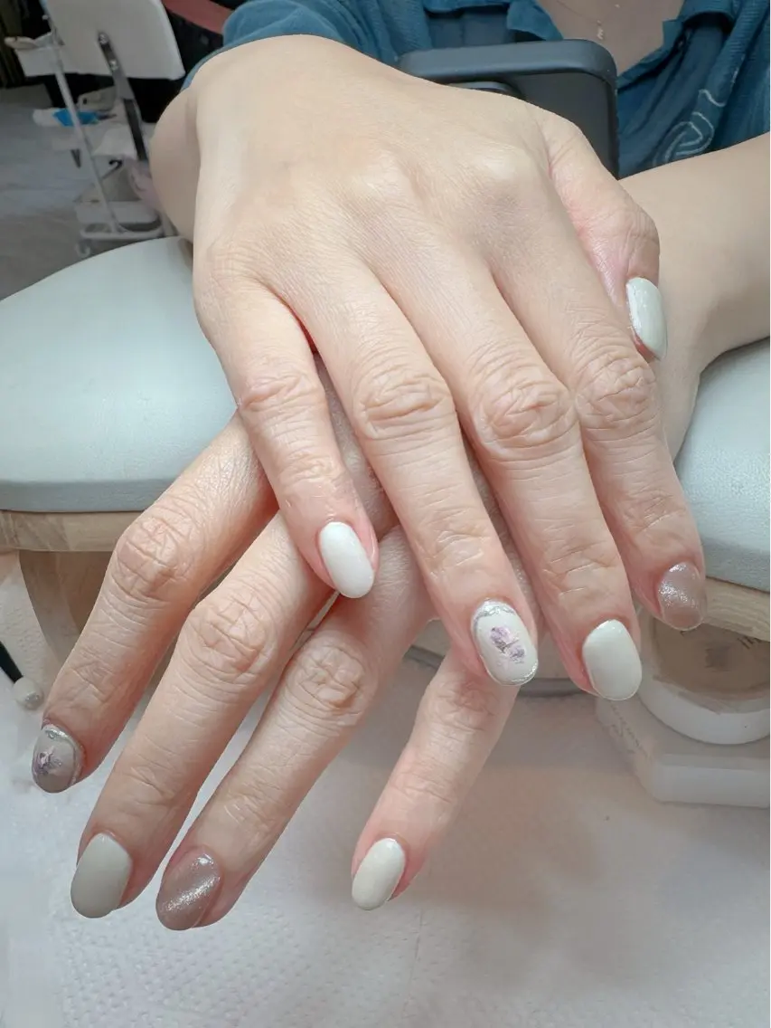 ネイル HOSHINO NAIL_長さだしのネイルデザイン