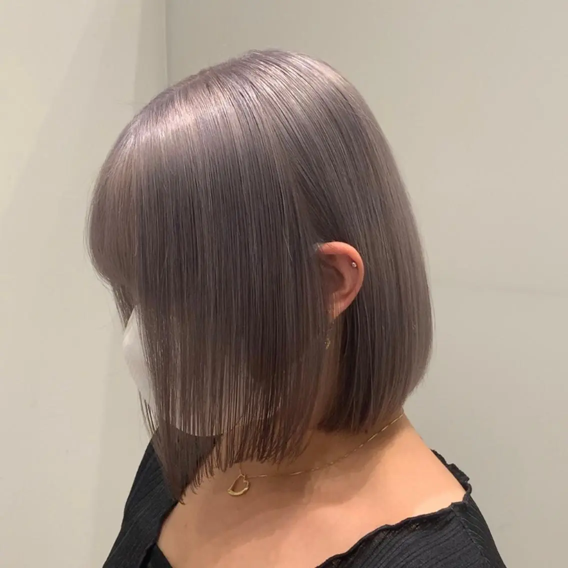 ミディアム カラー カット ヘアカラー トリートメント れい🫧 ハイトーン特化のヘアスタイル