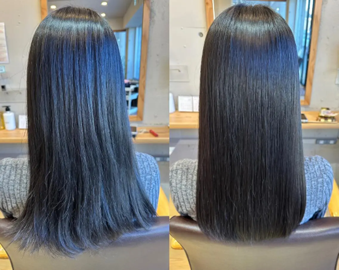 ロング パーマ 縮毛矯正 【髪質改善】に特化 オリーブオイルクラブのヘアスタイル
