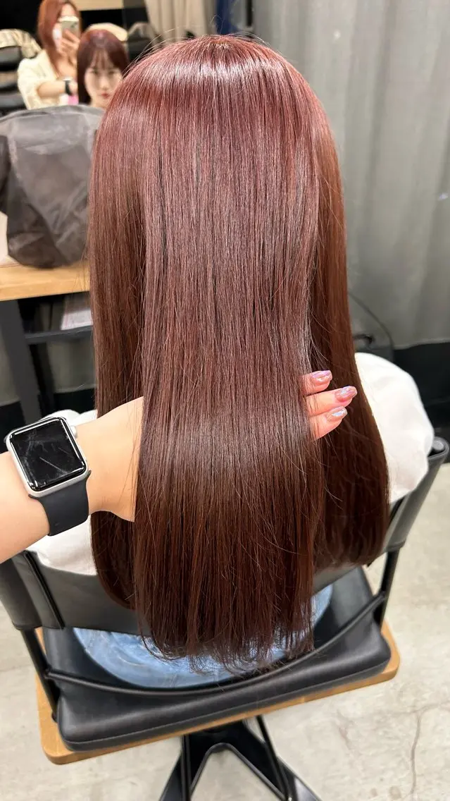ロング モテヘア 韓国ヘアhikariのヘアスタイル