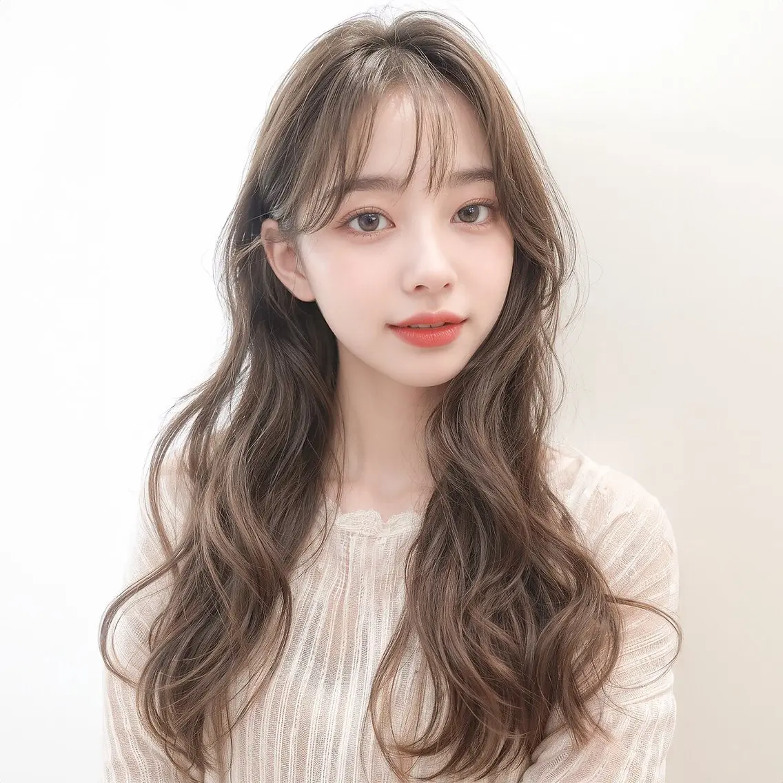 ロング カット ヘアカラー トリートメント THE MAISONのヘアスタイル