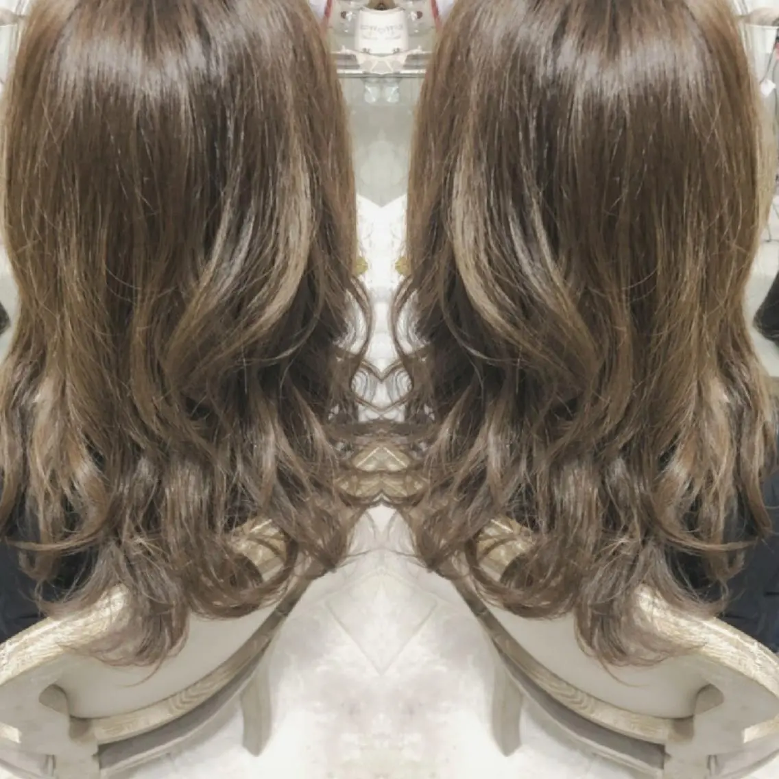 セミロング カラー ヘアアレンジ ベージュカラー See by merの眉毛・アイブロウイメージ