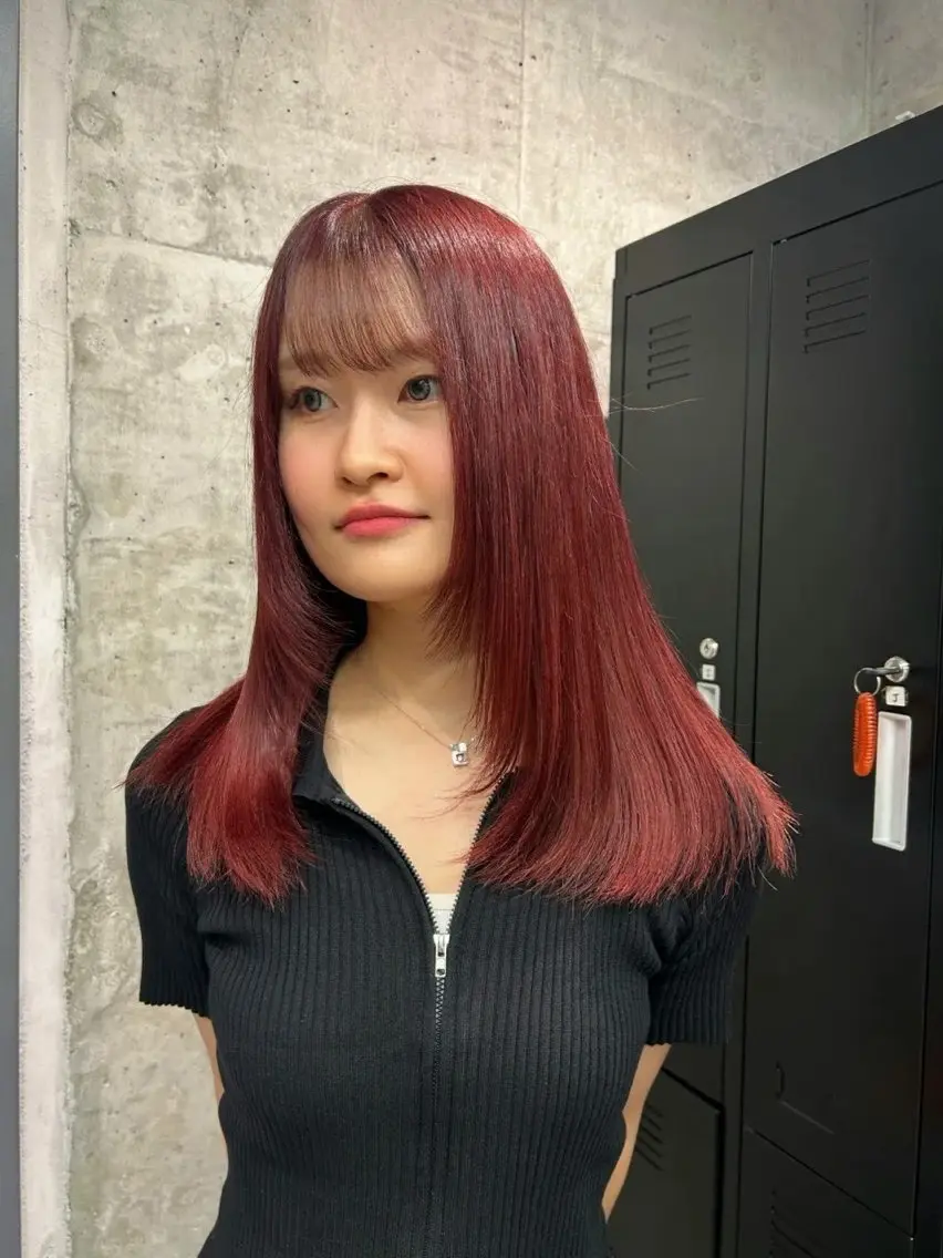 セミロング ヘアカラー 縮毛矯正/髪質改善 なつき🩶のヘアスタイル