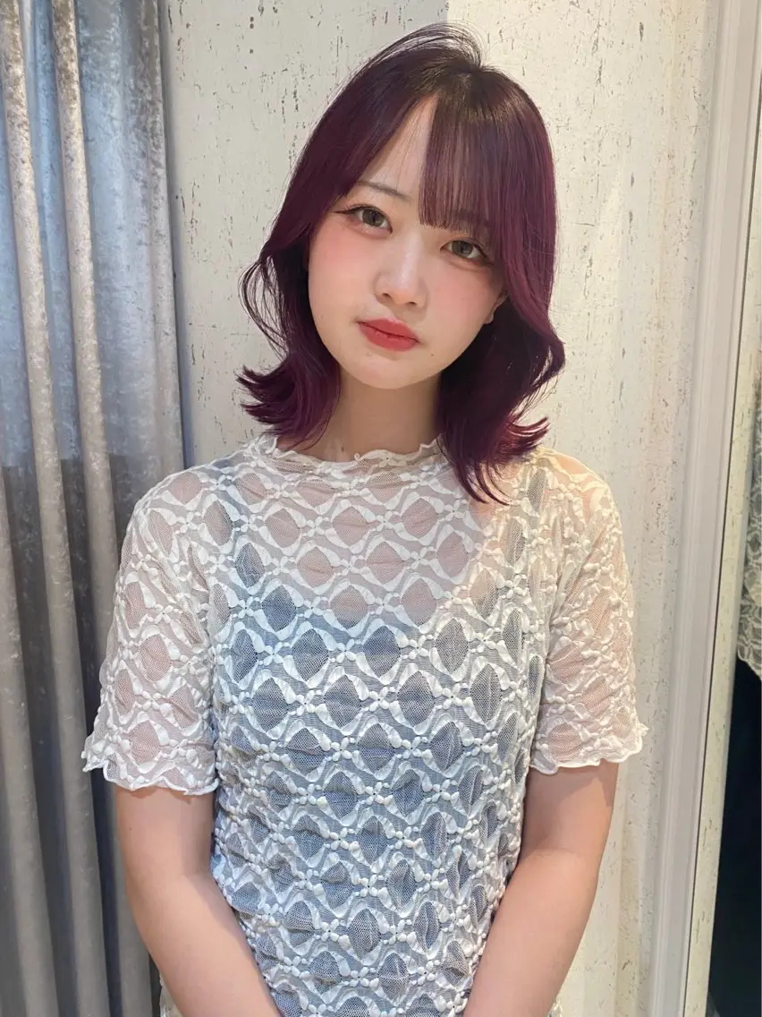 ミディアム カラー カット ヘアカラー トリートメント mai / linoah˚✧のヘアスタイル