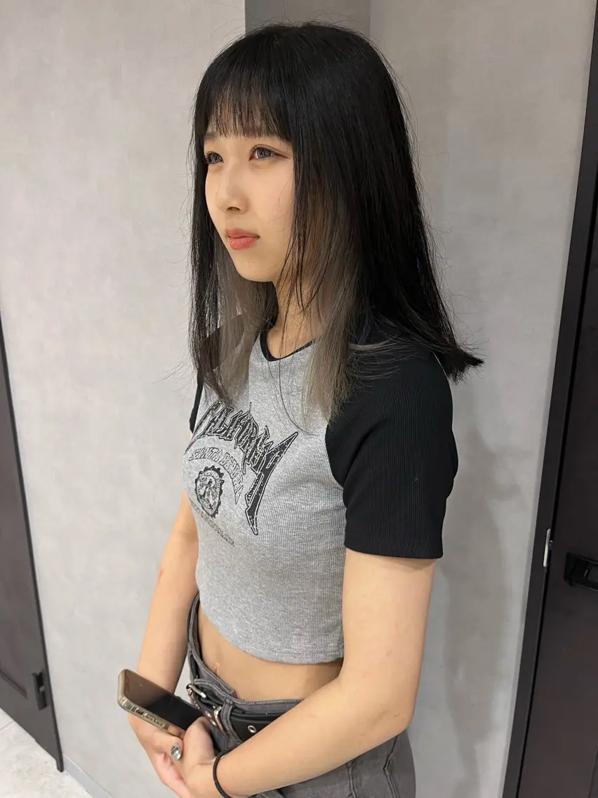 カラー 黒髪 ブリーチ デザインカラー ブリーチ/縮毛矯正 ❤️‍🔥シンノスケのヘアスタイル