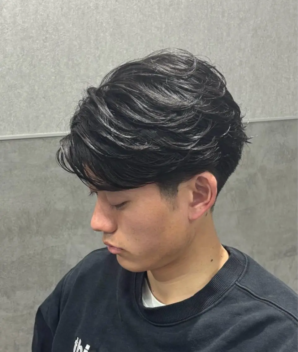【🌟平日18時以降予約リクエスト限定】メンズカット+各種パーマ💫の写真