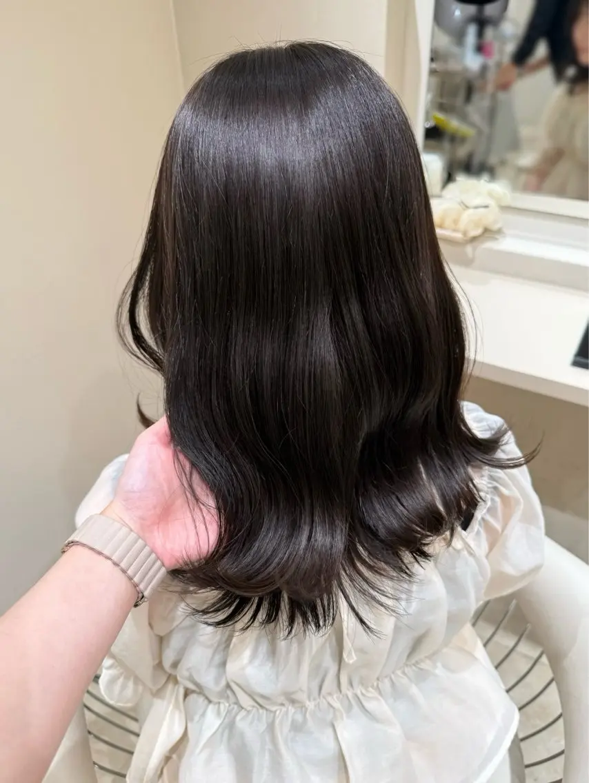 カラー ヘアアレンジ 田中 夏妃のヘアスタイル