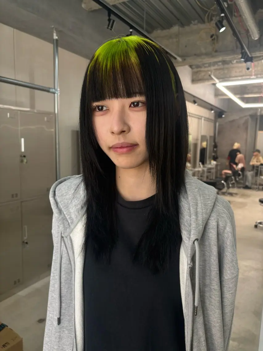 ミディアム カラー ヘアカラー デザインカラー /rioのヘアスタイル