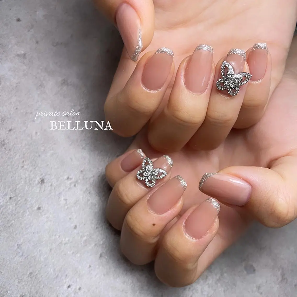 ネイル ワンホンネイル BELLUNA Mizuki❤︎のネイルデザイン