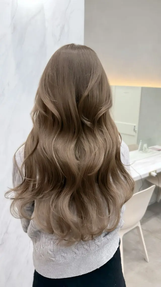 ロング カラー カット ヘアカラー トリートメント レイヤーダブルカラー KYONのヘアスタイル