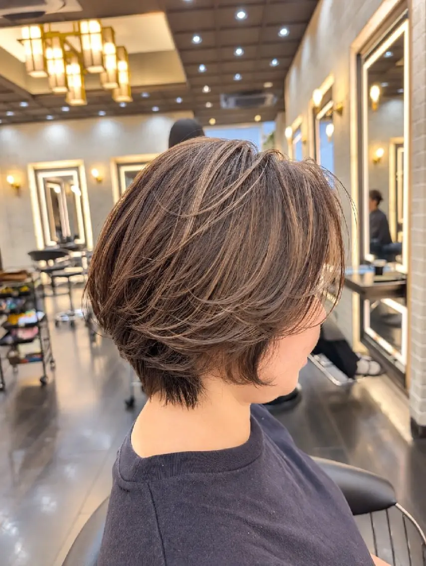 ショート ショートボブ ボブ くびれヘア ショートヘア 根岸 樹/自由が丘美容師のヘアスタイル