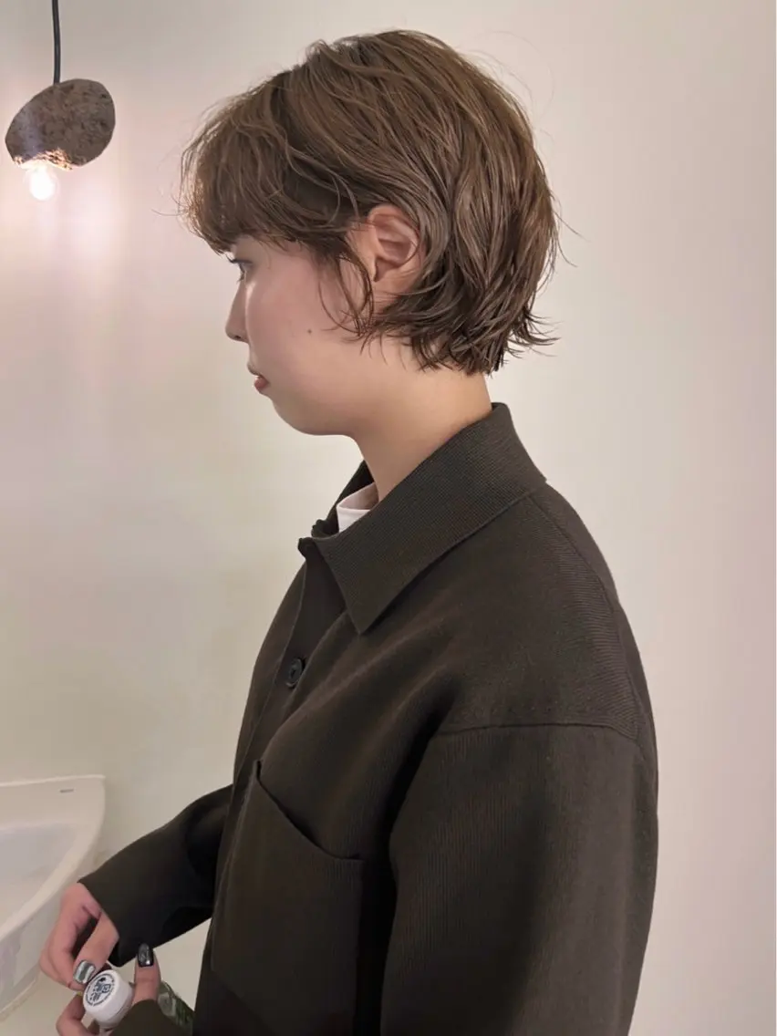 ショート カラー パーマ ブリーチ ブロンド ブラウンカラー 外国人風カラー メンズハイトーン/栄 /イトウタケルのヘアスタイル