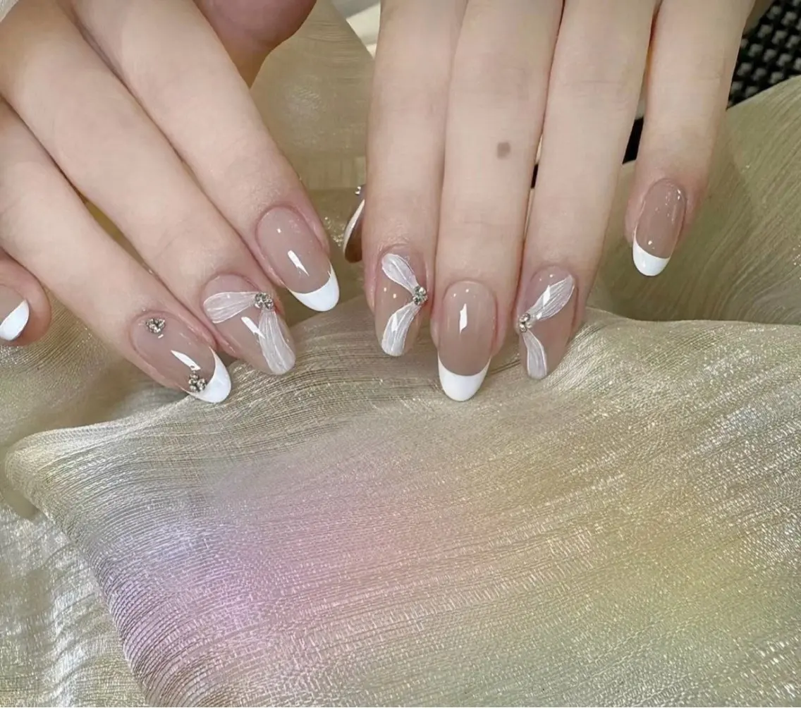 ネイル 韓国ネイル 持ち込み ニュアンスネイル ネイルチップ ハンドネイル TABI ANA.CHUOのネイルデザイン