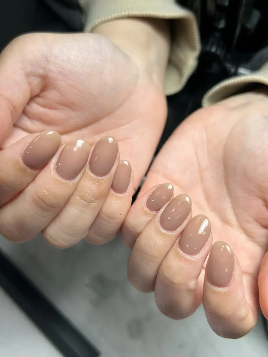 ネイル 韓国ネイル 持ち込み ニュアンスネイル ネイルチップ 冬ネイル RINN ANA.CHUOのネイルデザイン