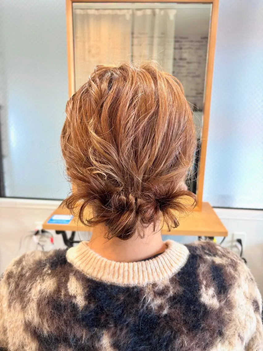 ミディアム rinrin 天文館のヘアスタイル