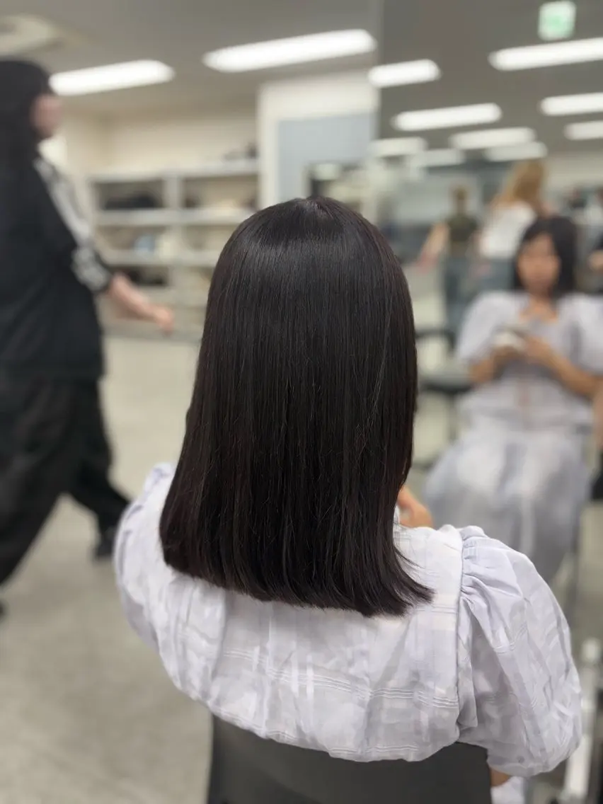 セミロング カラー ヘアアレンジ 韓国メンズヘア 🪽maika🪽のヘアスタイル