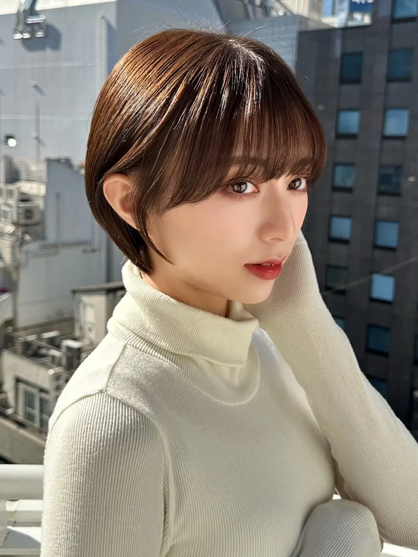 ショート カラー パーマ カット ヘアカラー トリートメント 新宿/髪質改善/ボブ 韓国レイヤー大重聖斗のヘアスタイル