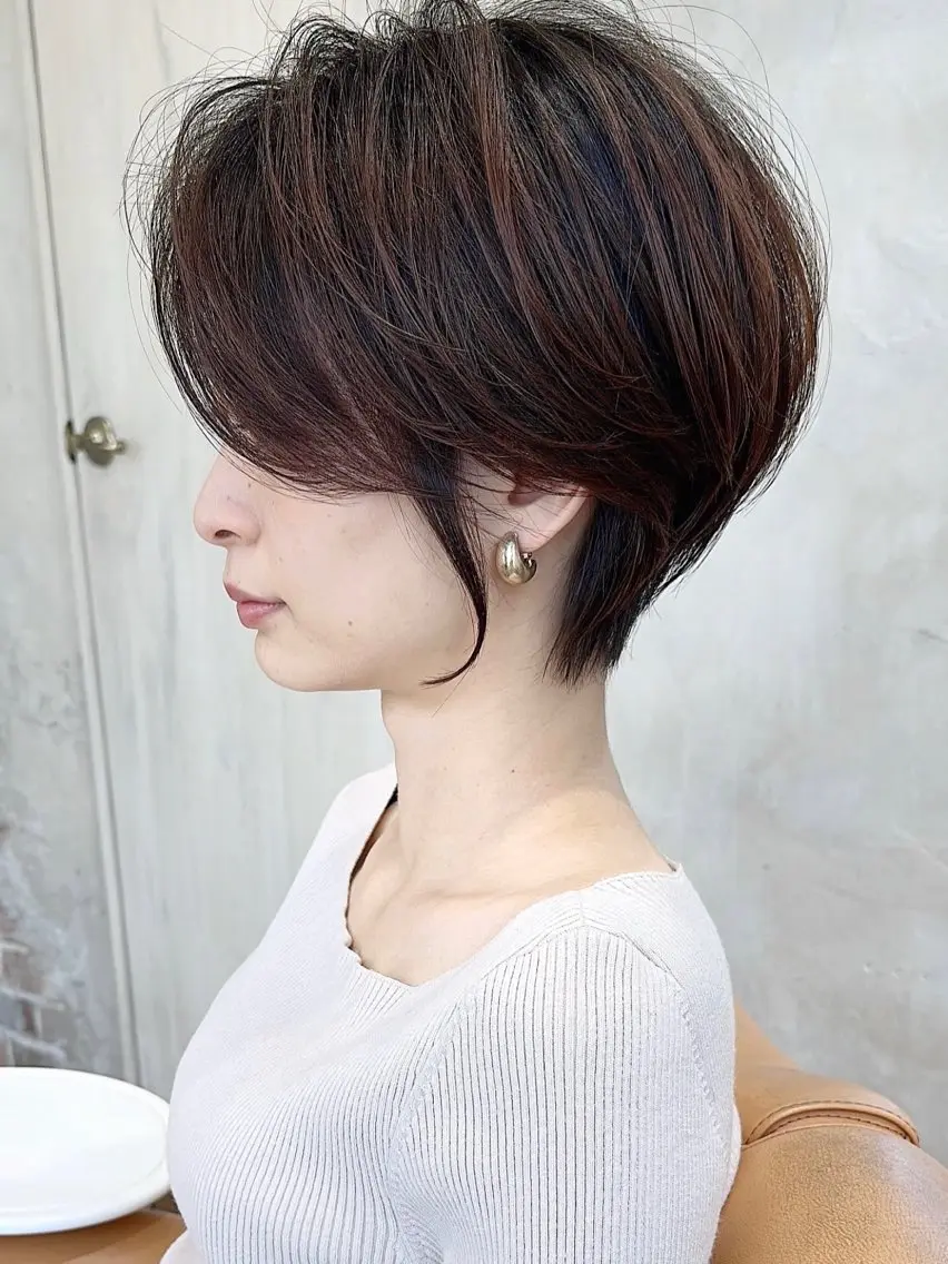 ショート カラー ショートボブ ボブ 似合わせカット ショートヘア 小顔カット カット ヘアカラー トリートメント ショート、ボブの神✨ 峯朋也✂︎✨のヘアスタイル
