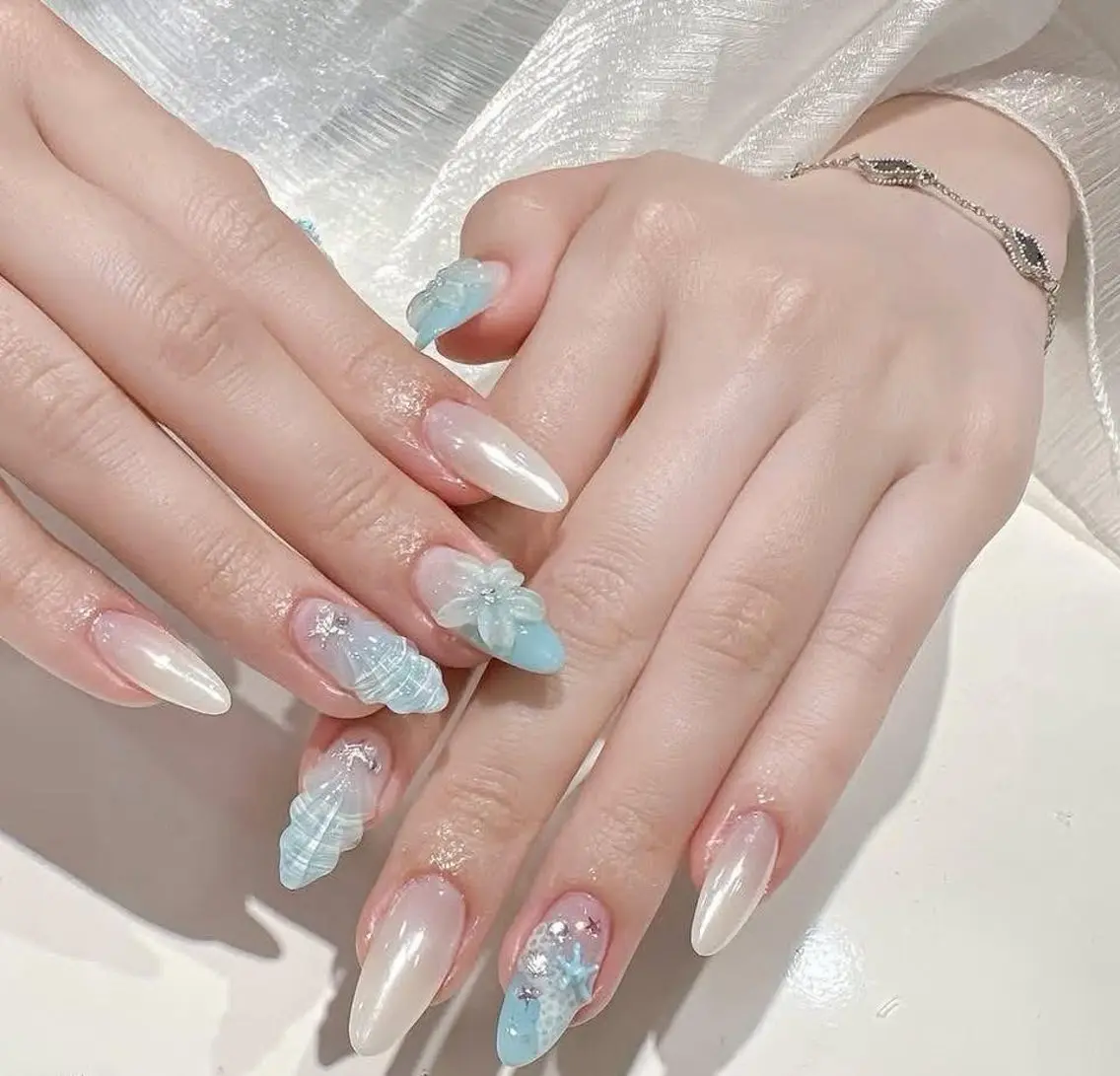 ネイル 韓国ネイル 夏ネイル ワンホンネイル ハンドネイル ハンドケア DAISY_NAIL 【フィルイン専門店】のネイルデザイン