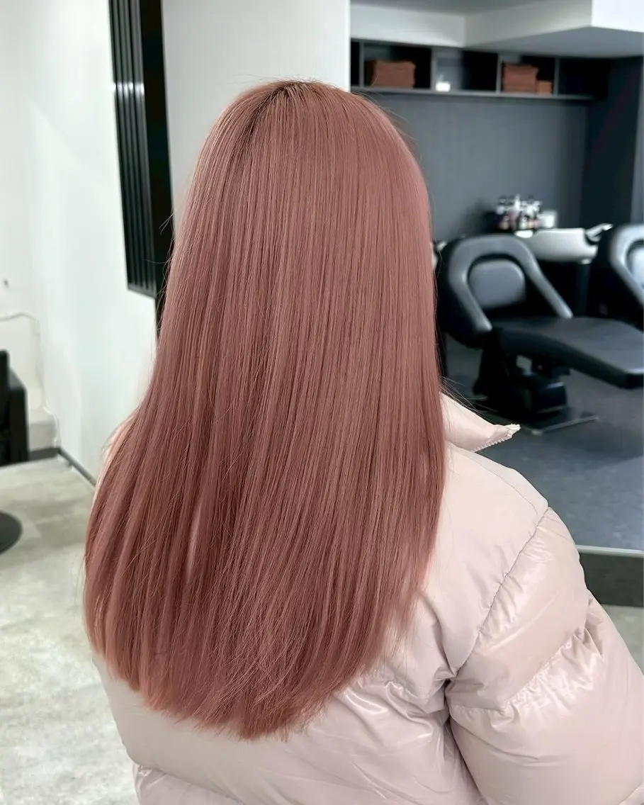 ロング カラー ブリーチ ケアブリーチ トリートメント 透明カラー✨ ブラウンカラーひなたのヘアスタイル