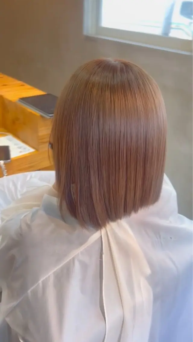 ミディアム ヘアカラー 高良 日奈子のヘアスタイル