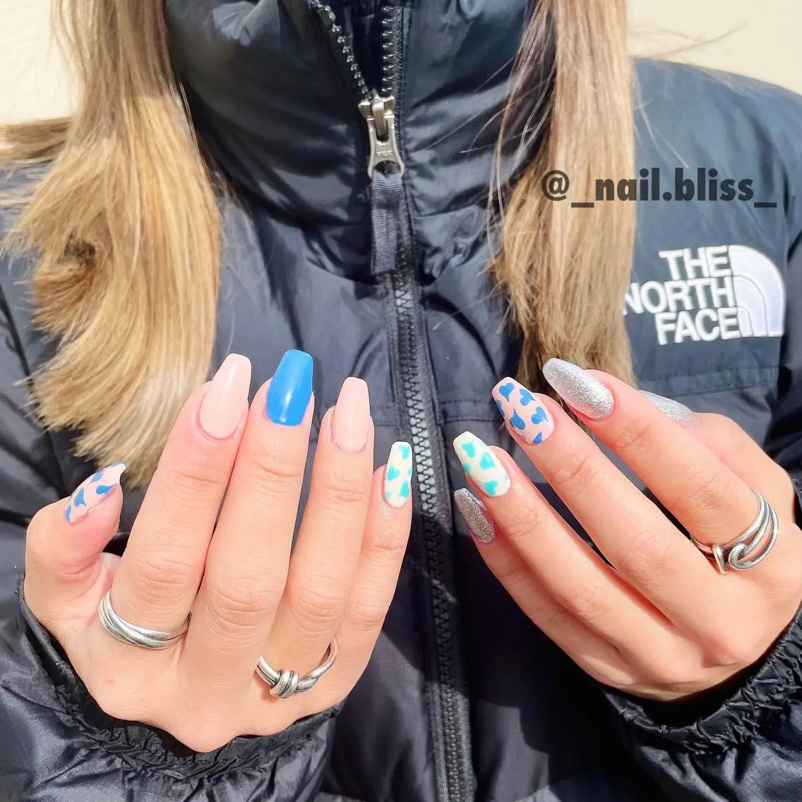 ネイル ハート ハンドネイル NAIL BLISSのネイルデザイン