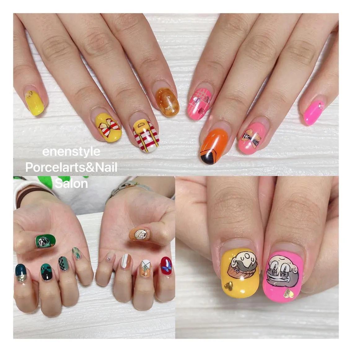 ミディアム ネイル 🐾enen style 🐾のネイルデザイン