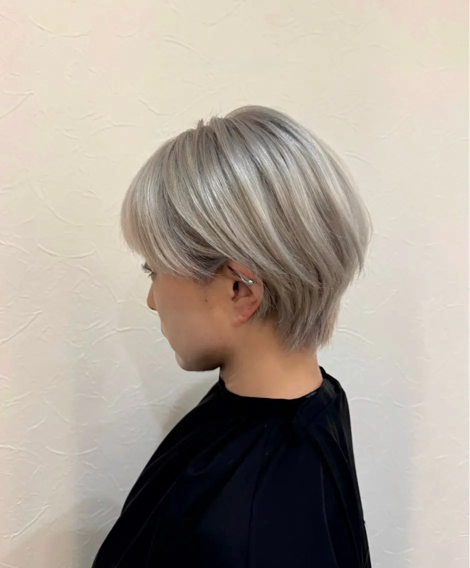 ショート カラー ヘアアレンジ カット ヘアカラー 佐々木  まゆかのヘアスタイル