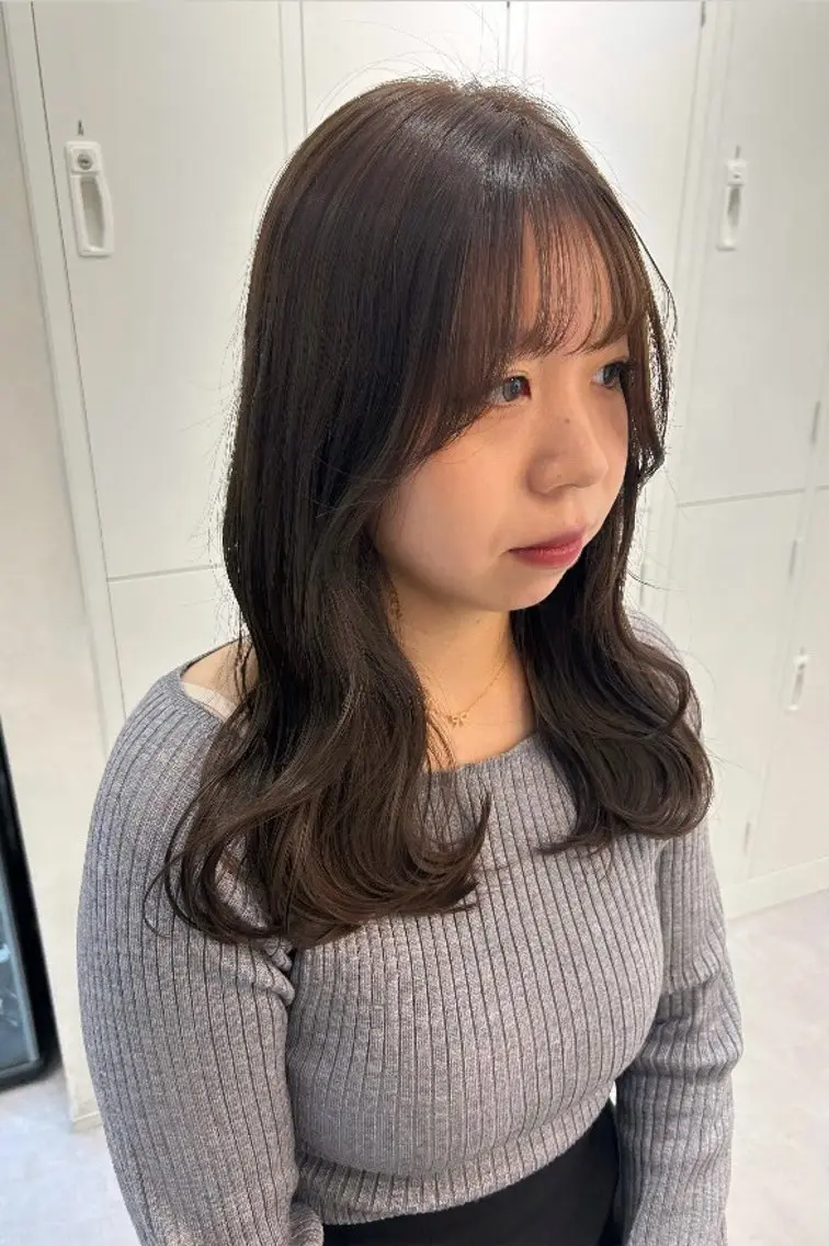 【透明感×ツヤ】アディクシーカラー＋髪質改善アプトグロストリートメント🪼の写真