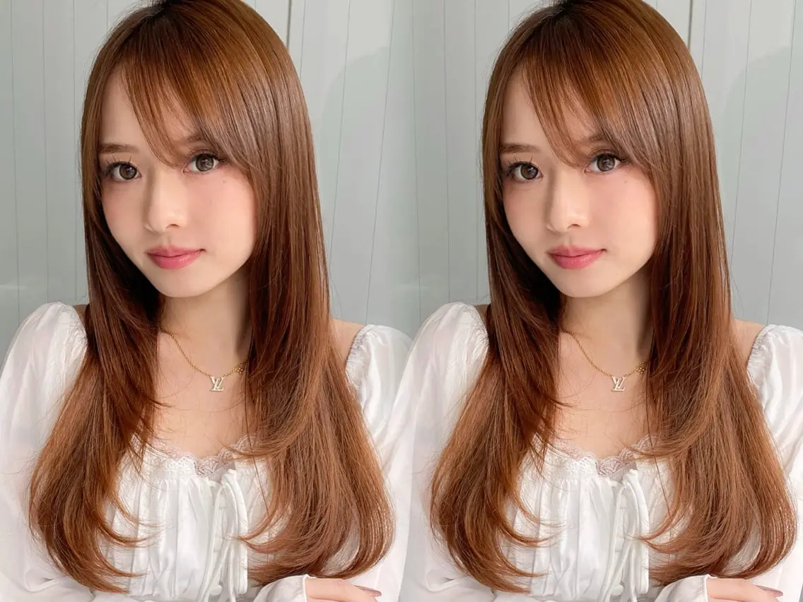 ロング カラー レイヤーカット 縮毛矯正 カット ヘアカラー 縮毛矯正 トリートメント レイヤー×髪質改善✨ 渋谷/佐藤侑哉のヘアスタイル