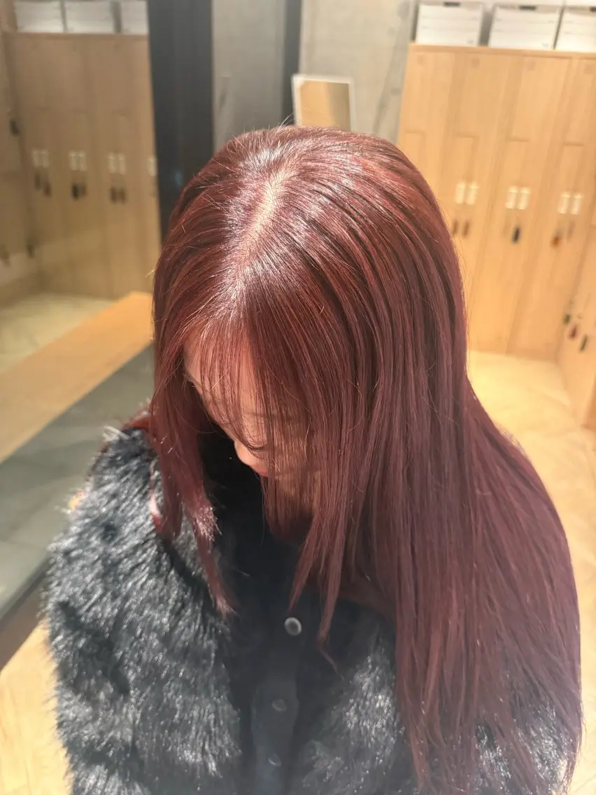 ロング カラー ラベンダーカラー ピンクカラー ピンクラベンダー カット ヘアカラー トリートメント 🎀暖色カラー/艶 ヘア/Anzu🎀のヘアスタイル