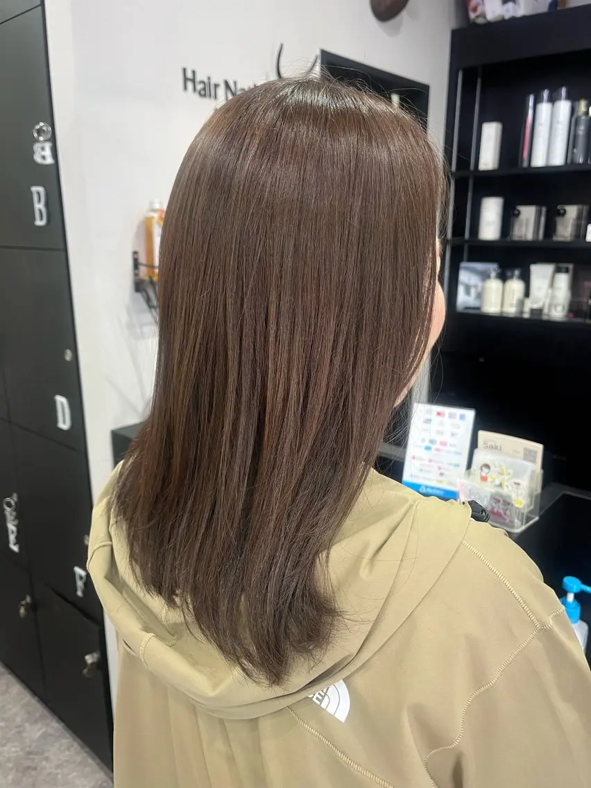 セミロング カラー ヘアカラー 友滝 真菜美のヘアスタイル