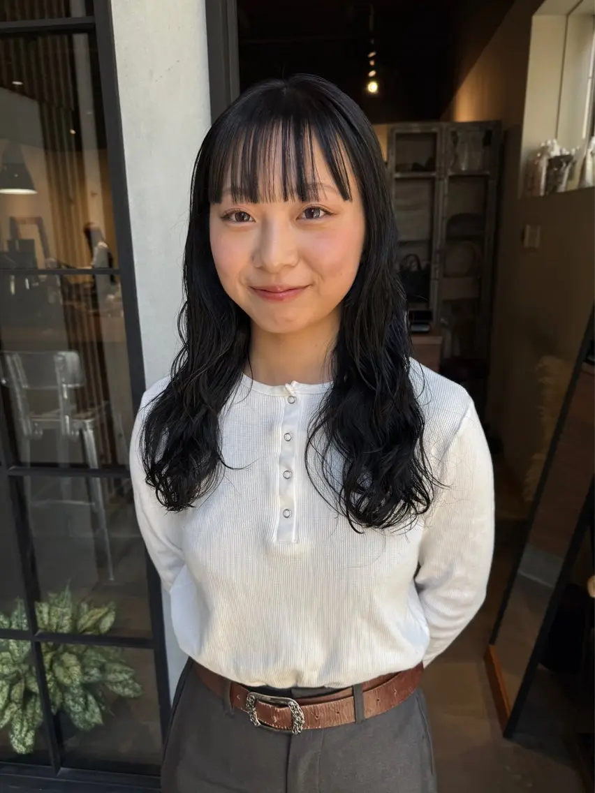 ロング カット パーマ fubuki🪷 似合わせカットカラーのヘアスタイル