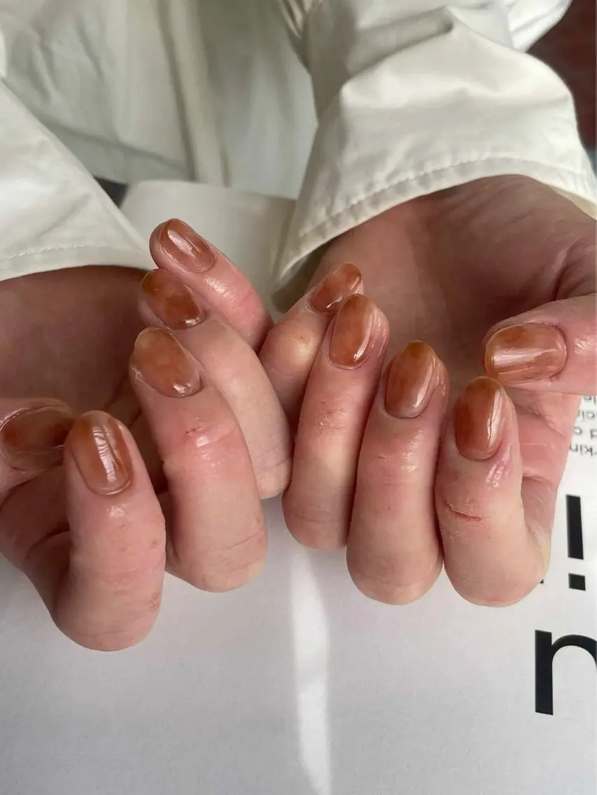 【オフなし・ケア込み】2色で作るシンプルニュアンス / 1100円の写真
