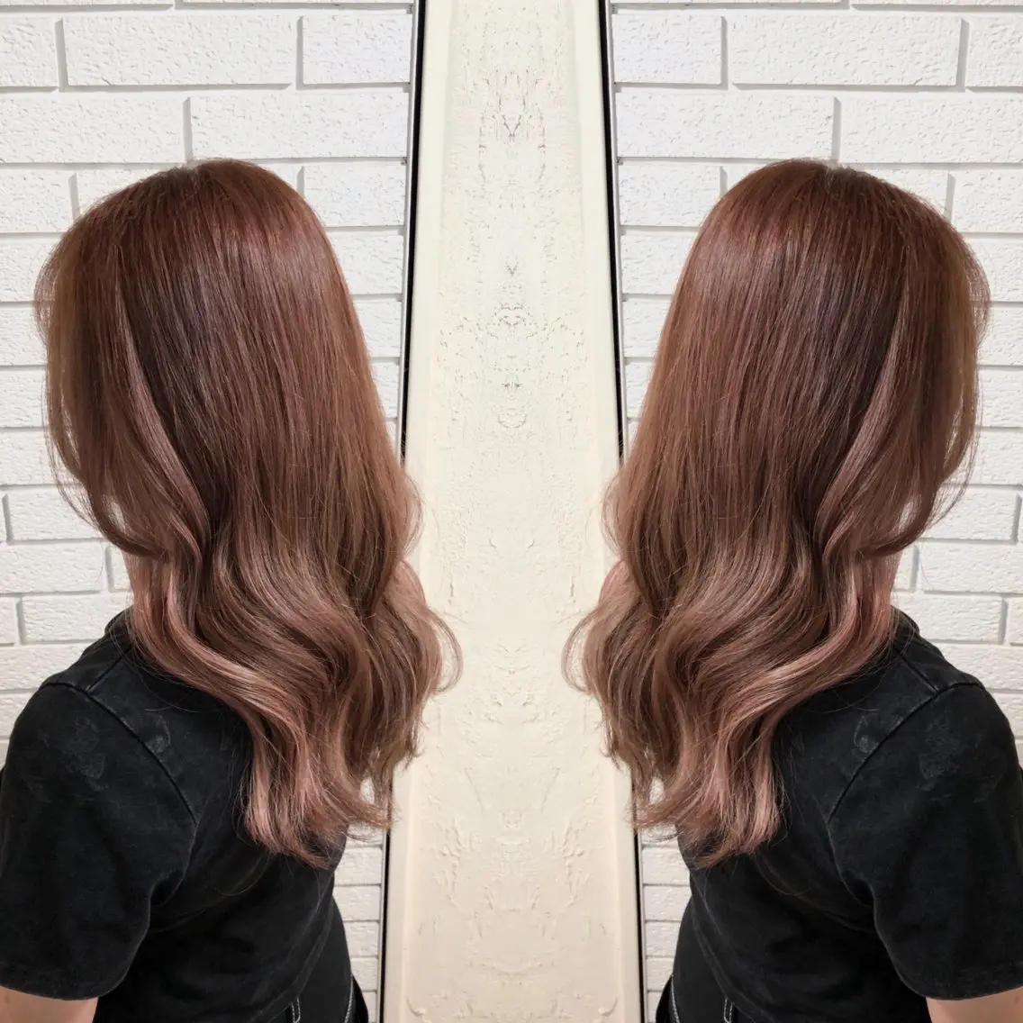 ロング ボブ くびれヘア ハイライト 髪質改善 ロング カット ヘアカラー トリートメント 艶カラー🩵💛 NANAのヘアスタイル