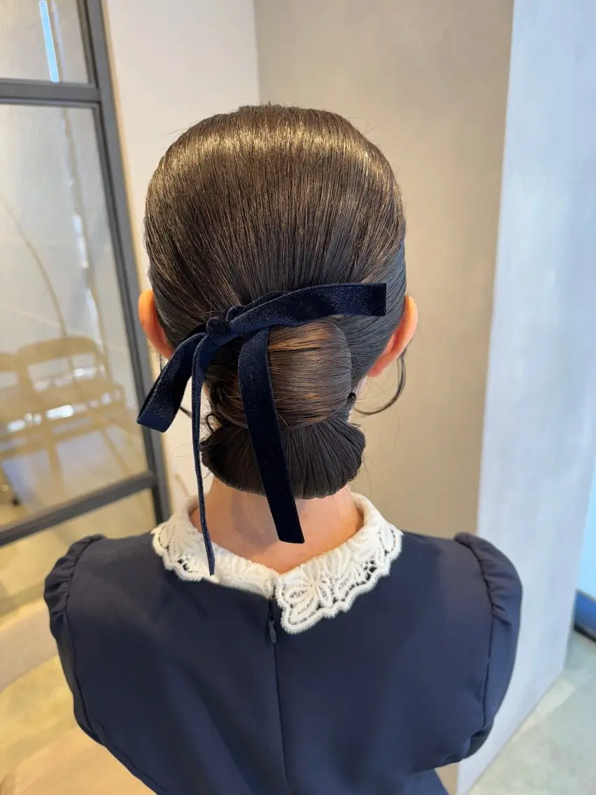 ヘアアレンジ ヘアセット 透明感カラー✨艶髪 制作🌱山根あゆみのヘアスタイル