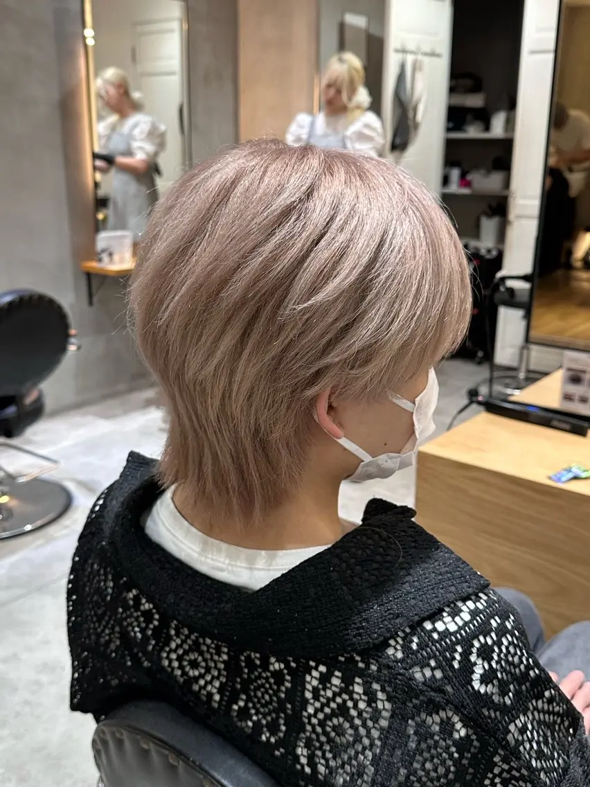 ショート カット ヘアカラー メンズ似合わせカット 美髪矯正 ミツキのヘアスタイル